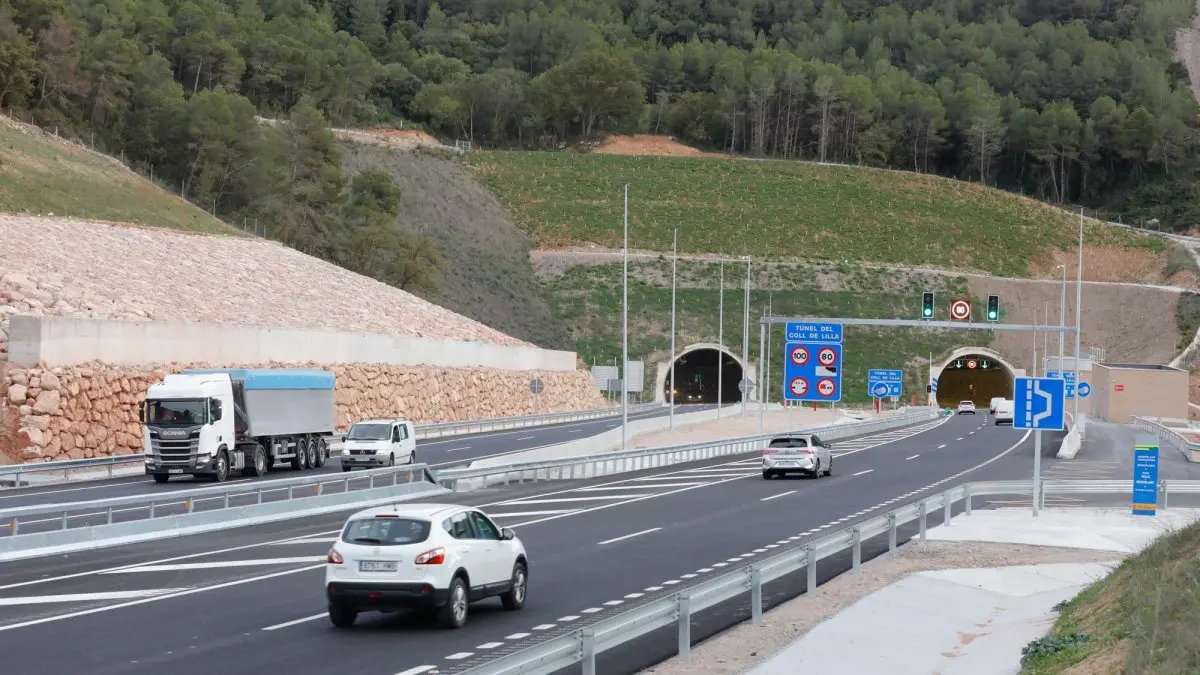 Túnel de La Molina y autovía A-27 Montblanc-Tarragona